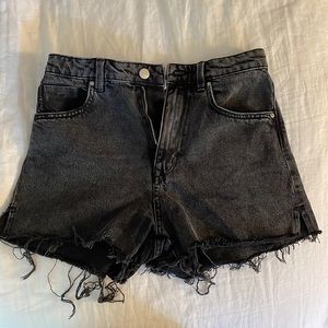 Zara black jean shorts, size 4